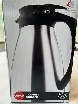 Jarra térmica de acero inoxidable Copco, 1 cuarto de galón, nueva en caja Foto 1 de 3