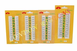 HIGH QUALITY HOOK&EYE FOR DRESS MAKING AVAILABLE IN 4 SIZES - Picture 1 of 1