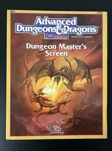 AD&D 2a Edizione ��Schermo Dungeon Masters, Ch. Foglio, E Vintage Originale Ch. Lenzuolo - Foto 1 di 6