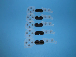 5 NINTENDO NES Remote CONTROLLER BUTTON PAD KIT SETS SILICONE CONDUCTIVE BUTTONS - Picture 1 of 4