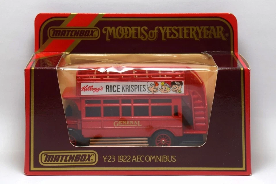 Matchbox Models of Yesteryear Y-23 1/72 1922 Aecomnibus Rice Krispies Diecast - Image 1 of 1