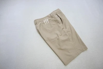 Adidas Golf Shorts ClimaLite Beige Performance Athletic 11" INS Mens Sz 34 - Image 1 of 4