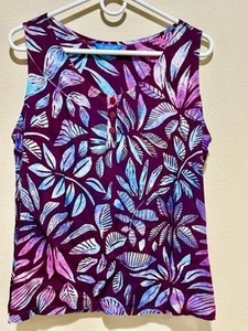 NWOT Blue Ginger Hawaiian Designs Women's Medium Tank. - Picture 1 of 6