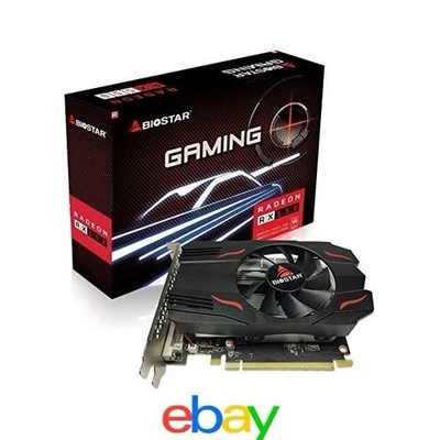 Scheda Video AMD RADEON RX550 4GB GDDR5 DVI/HDMI/DP Biostar - Immagine 1 di 2