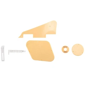 1 Set Gelb Pickguard Hohl Raum Schalter Abdeckungen Pickup Selector Plate B5672 - Bild 1 von 7