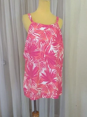 Tankini de natación Beach House rosa multicolor inalámbrico talla 20W ligeramente acolchado Foto 1 de 4