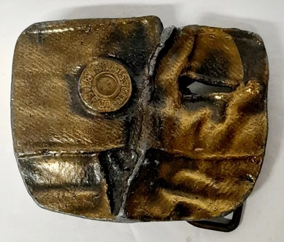 Vintage Levi Strauss Brass Belt Buckle Bergamot 1970's - Image 1 of 4