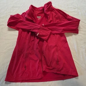 Chaqueta Kirkland Signature para mujer con cremallera completa roja clima claro extra grande - Imagen 1 de 11