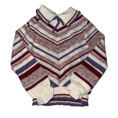 Vintage Bull Frog Knits Striped Sweater Baby Girl Vintage Shirt, Made in USA - Image 1 of 4