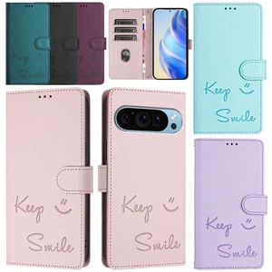 Leather Wallet Case For Google Pixel 9 Pro XL 8A 7A 9A 7 8 9 Printed Phone Cover - Picture 1 of 96
