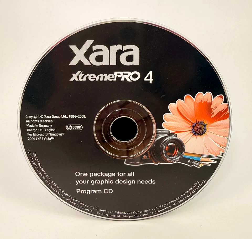 Xara XtremePRO 4 plus Xara Xone Bonus Disc | Tested on Windows 7 | Product Key - Image 1 of 2