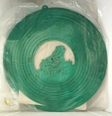 Wind Magic Garden Spinner Ms Frog Green Spiral Hanging Yard Lawn Decor 3812G - Image 1 of 4
