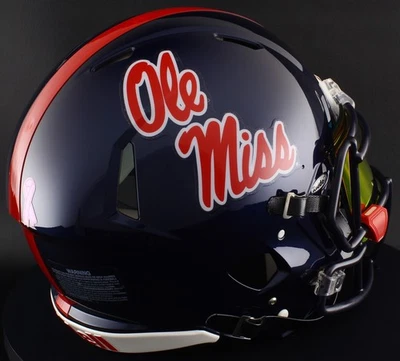 MISSISSIPPI OLE MISS REBELS NCAA Riddell Speed Full Size REPLICA Football Helmet - Image 1 of 4