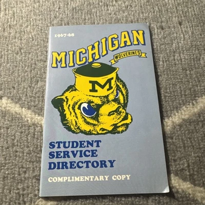 Vintage 1967–68 University of Michigan Student Service Directory - Image 1 of 3