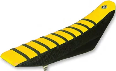 Чехол на сиденье с ребрами Face Lift Unlimited Pro — черный/желтый/черный для мотоцикла грязевого велосипеда - Изображение 1 из 3