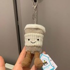 Jellycat Kaffebecher key chain bag charm soft plush doll Tag+ Dust Bag 1PC