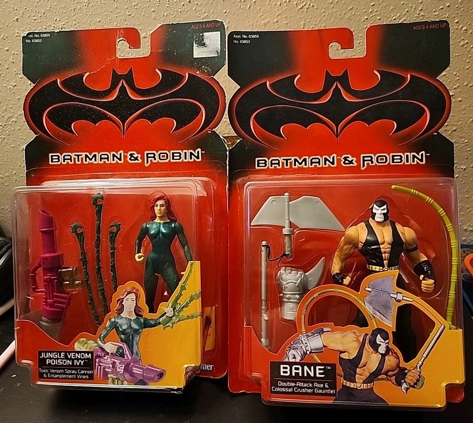 Figura de acción Kenner 1997 Batman and Robin Bane & Poison Ivy Foto 1 de 4