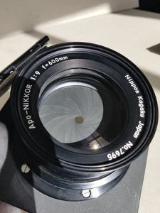 Lente Nippon Apo-Nikkor 1:9 F=600 mm en su tablero. Estado A+++. ¡Leer! - Imagen 1 de 10