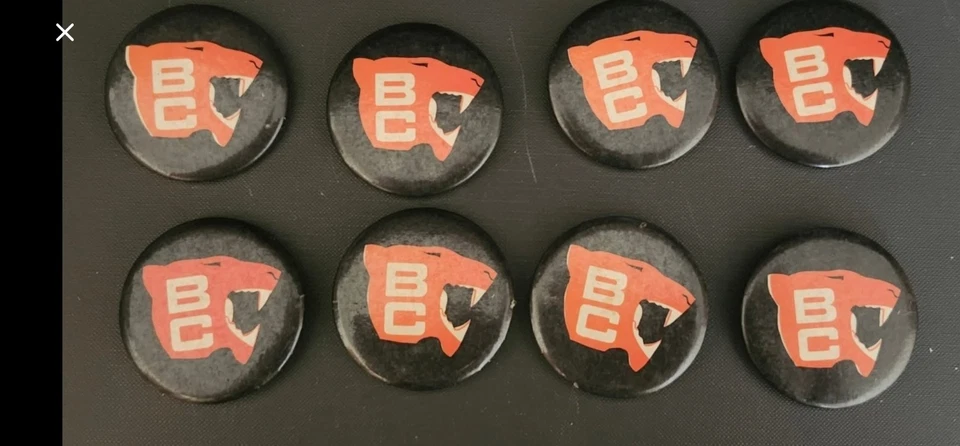1967-1977 BC Lions Vintage Promotional Pinback CFL Grey Cup - Image 1 of 1