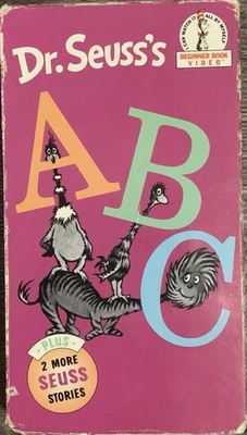 Dr. Seuss’s ABC Random House Beginner Book Home Video VHS Tape 1991 ACCEPTABLE!! - Image 1 of 4