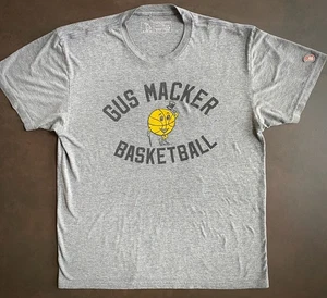 Retro GUS MACKER Unisex T-Shirt - Grau, Gr. L - The Mitten State, USA, Peanut Man - Bild 1 von 6