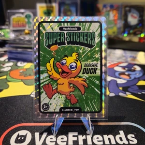 2025 VeeFriends Manga Series SuperStickers - Decisive Duck Green Splash /99 - Picture 1 of 2