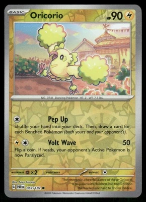 Oricorio 067/182 Common Reverse Holo SV04: Paradox Rift NM - Image 1 of 2