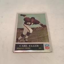 CARL ELLER 1965 PHILADELPHIA ROOKIE FOOTBALL CARD #105 CARD PSA 6 Excellent