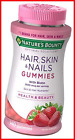 Nature's Bounty Vitamin Biotin Optimal Solutions Hair, Skin and Nails Gummies, 1