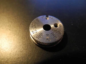 LEICA M-3 SHUTTER SPEED DIAL BRASS CHROMED ORIGINAL 25/50 DIAL NICE - Picture 1 of 4