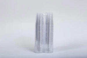 Crystal Clear Hard Disposable Plastic Shot Glasses Heavy Duty Reusable 4cl x 100 - Picture 1 of 7