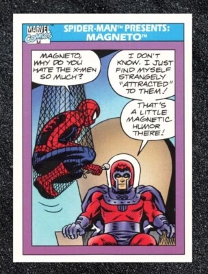 1990 Impel Marvel Universe Series 1 Trading Card Magneto #156 - Image 1 of 2