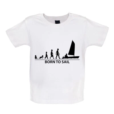 DRESSDOWN Born To Segel - Baby/Strampler - Segeln Matrose Boot Boote Hobby Lustig