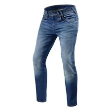 Produktbild - Revit Carlin SK Jeans Mens Skinny Fit Hellblau Used W33 L32 Motorradjeans