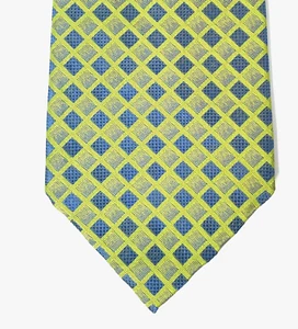 Pure silk tie by Next shimmering green and blue pattern - Picture 1 of 3