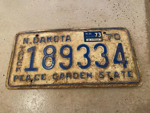 1970 North Datoka Truck Plate - Picture 1 of 2