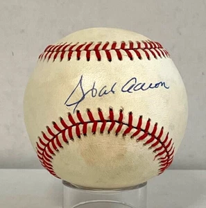 Hank Aaron Signed Official National League Baseball Braves JSA XX36288 HOF - Picture 1 of 4