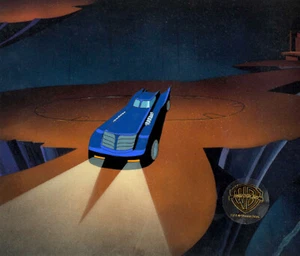 Batman Animated Series-Original Prod Cel/Drawing-Batmobile-Christmas With Joker - Picture 1 of 2