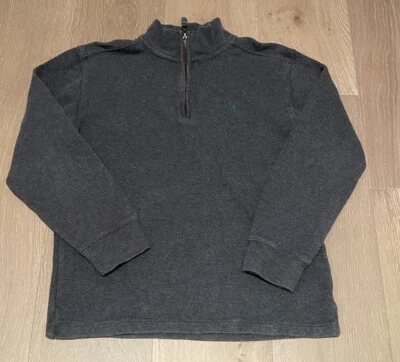 Polo By Ralph Lauren Boys Sweater Size Large 14-16 Gray 1/4 Zip Pullover - Image 1 of 3