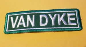 VAN DYKE Detroit Street Sign RC MC Bicycle Embroidered Patch * approx. 1.25 x 3. - Picture 1 of 2