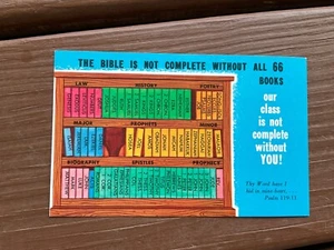 Books of the Bible Vintage Postcard - Picture 1 of 6