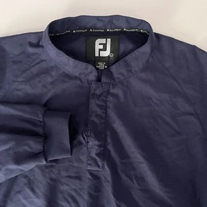 Footjoy Pullover Windbreaker Jacket Navy Blue Mens L - Picture 1 of 9
