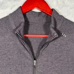 Lululemon 1/2 Zip Mens L Gray Sweater Pullover Surge Warm Half Zip - Picture 1 of 10