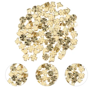 80 Pcs Glossy Loose Bead Spacer Bracelet Materials Double Sided Flower - Picture 1 of 12