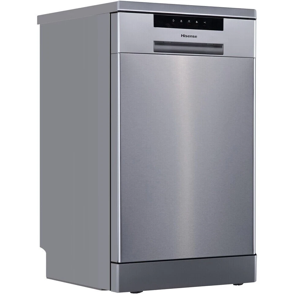 Hisense HS523E15XUK 44.8cm Freestanding Slimline Dishwasher - Grey