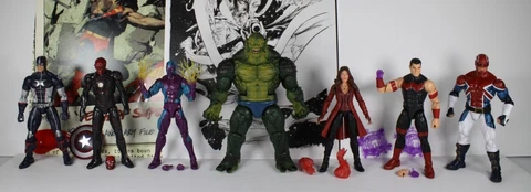Marvel Legends ABOMINATIOM baf lot WONDER MAN, EEL, IRON SKULL, SCALET WITCH + Cover