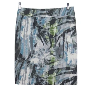 Falda Mujer Talla 6 Abstracta Elástica Azul Verde Gris Blanco Negro de Tribal - Imagen 1 de 5