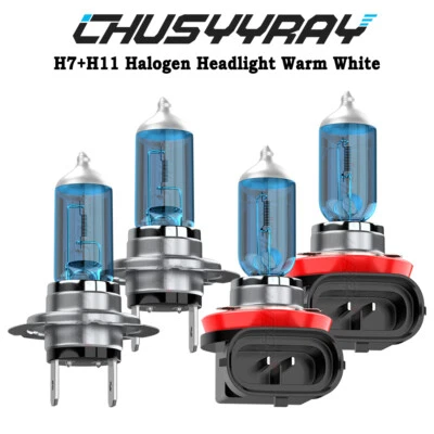 For GMC Acadia SLT SLE 3.6L 2007-2012 4x Halogen Headlight Bulbs Hi/Lo Beam - Image 1 of 4