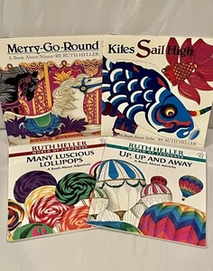 Lot of 4 RUTH HELLER Books World of Language & Grammar EUC Noun, Verb, Adjective - Imagen 1 de 2