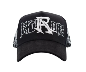 RUDE AWAKENINGS BLACK MENS SNAPBACK HAT RUDE BOX - Picture 1 of 3